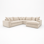 Pendle U Shape Corner Chaise Sofa in Luxe Chenille Summer Beach – clean catalogue view