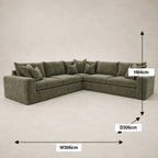 Pendle XL Corner Sofa dimensions guide