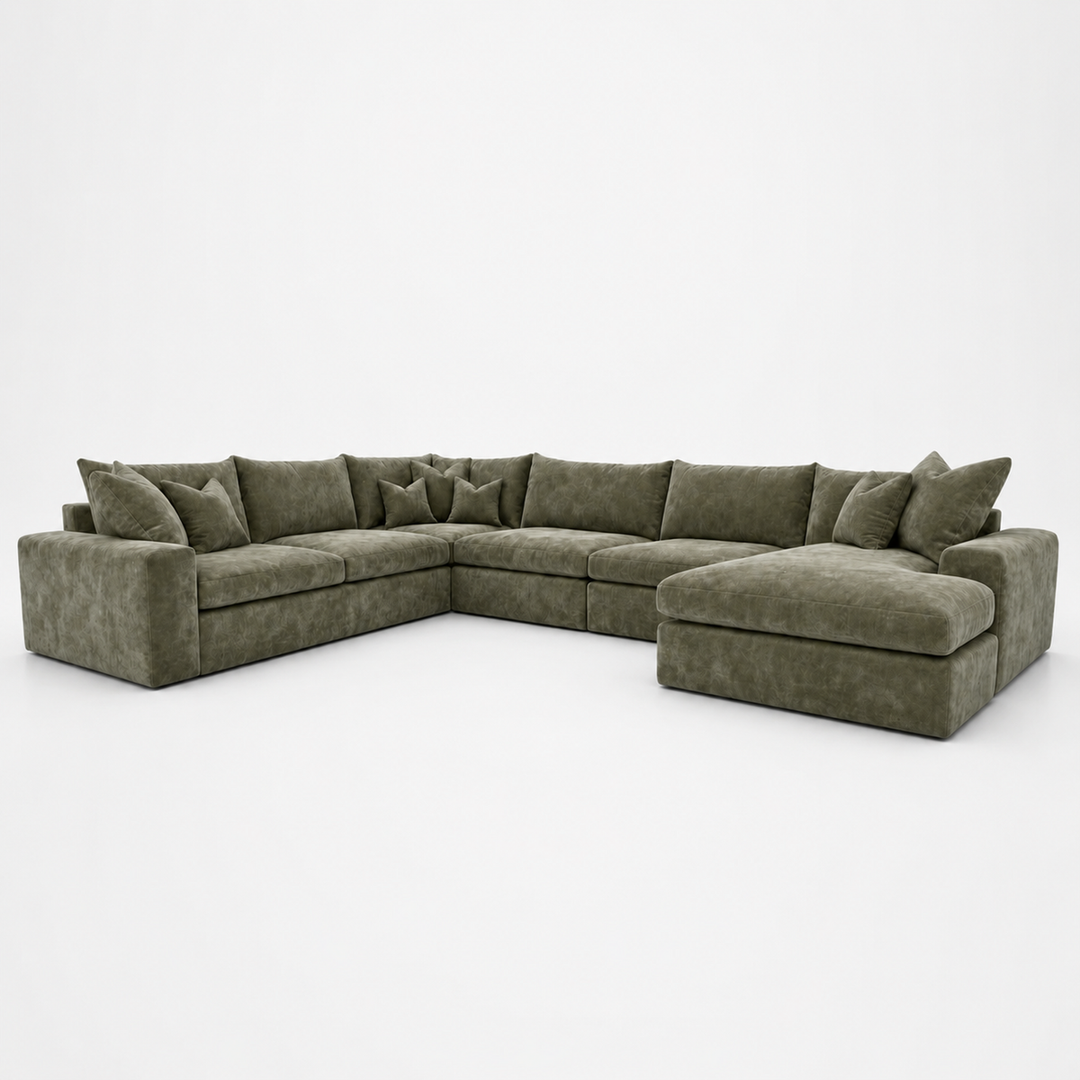 Lucca XXL U Shape Corner Chaise Sofa
