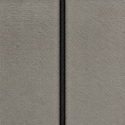 Plush Velvet Silver Black sofa fabric swatch