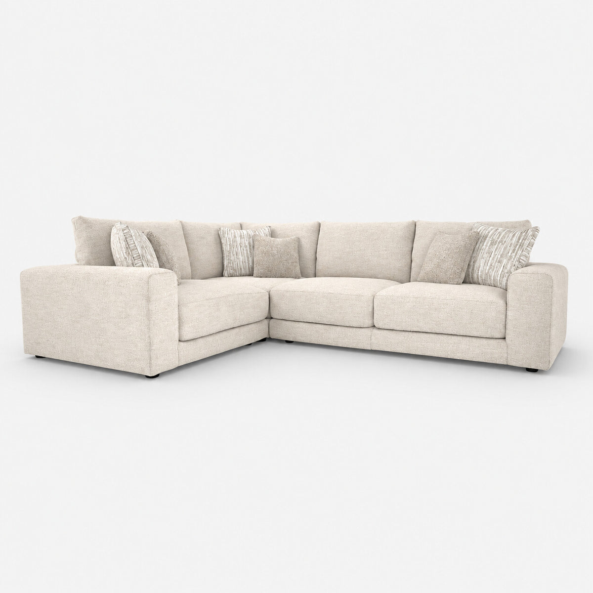 Portofino 1 Corner 2 Seater Sofa — light grey studio background