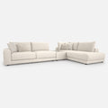 Portofino 3 Corner 1 Chaise Sofa with Console — light grey studio background