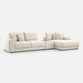Portofino 3 Seater Chaise with Console — light grey studio background