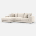 Portofino 3 Seater With Left Hand Facing Chaise — light grey studio background