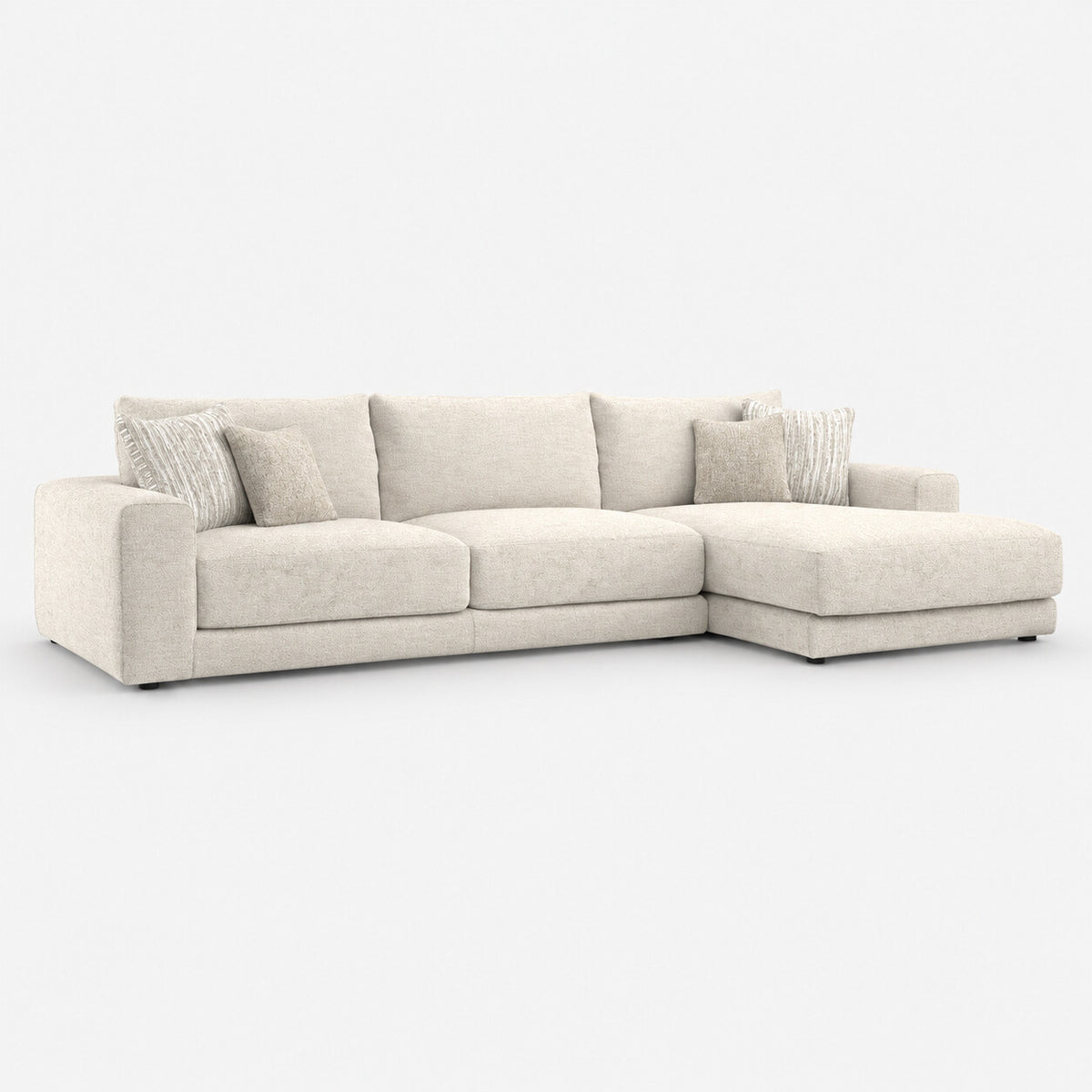 Portofino 4 Seater Chaise — light grey studio background