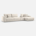 Portofino 4 Seater Chaise with Console — light grey studio background