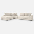 Portofino Chaise 1 Corner 2 Sofa with Console — light grey studio background