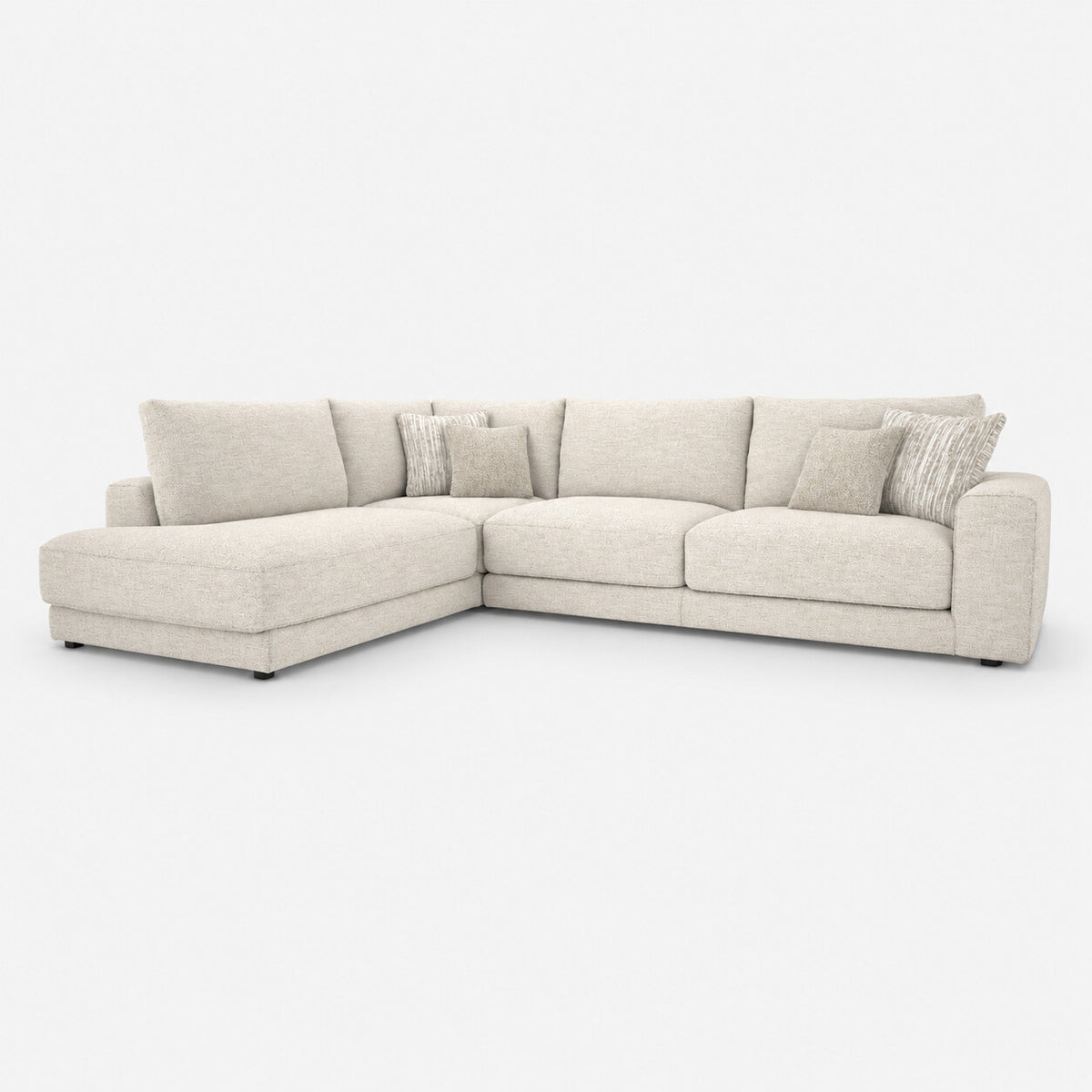 Portofino Chaise 1 Corner 3 Sofa — light grey studio background