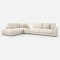 Portofino Chaise 1 Corner 3 Sofa with Console — light grey studio background