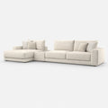 Portofino Chaise 4 Seater with Console — light grey studio background