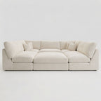 Orion U Shape Feather Filled Cinema Sofa