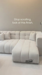Novara Channel-Tufted Cinema Corner Sofa