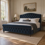 CK Living Beaumont upholstered bed — five-second bedroom view