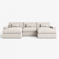 Raffaelo Large U-Shape Sofa - Vanilla Cream - clean studio