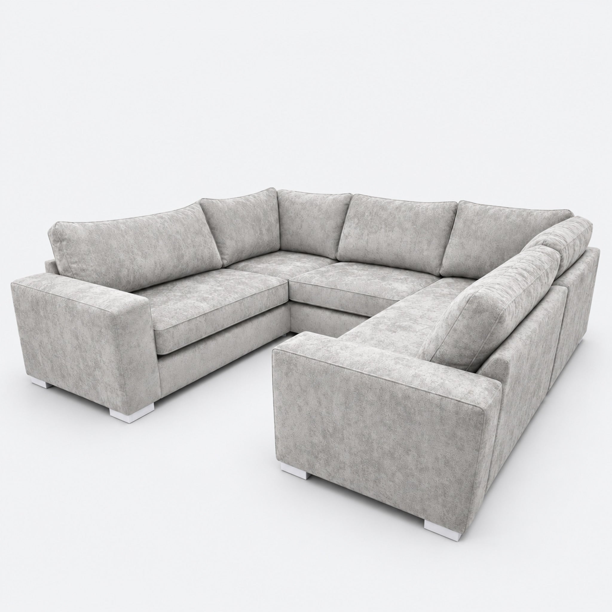 Reeve U Shape Sofa on a cold light grey background