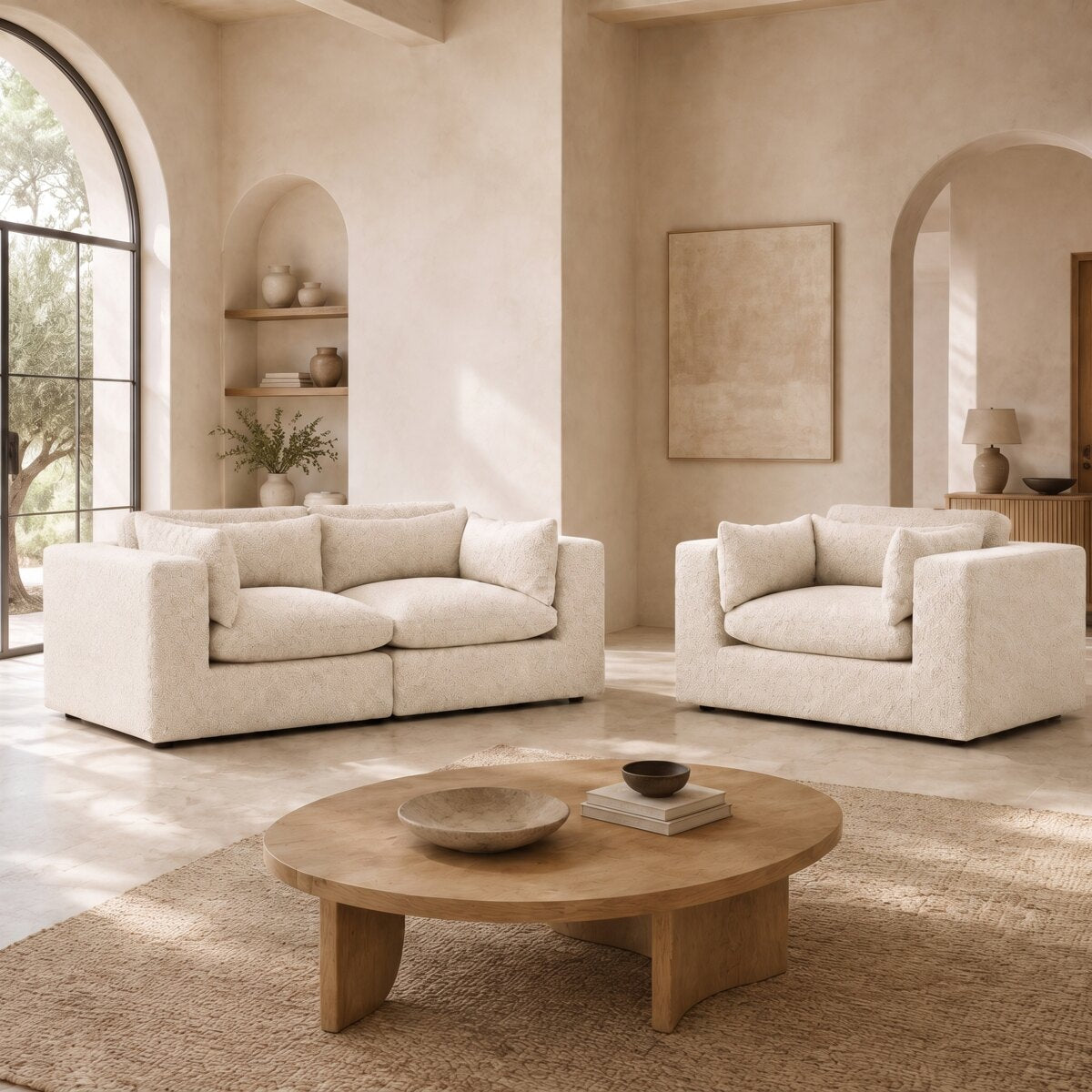Selene 2-Seater Sofa & Love Seat Set styled in a contemporary CK Living interior