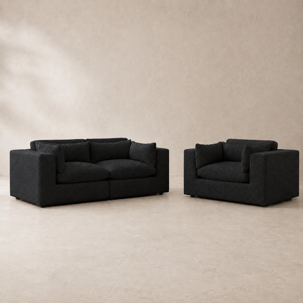 Selene 2-Seater Sofa & Love Seat Set in Midnight — CK Living