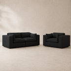 Selene 2-Seater Sofa & Love Seat Set in Midnight — CK Living
