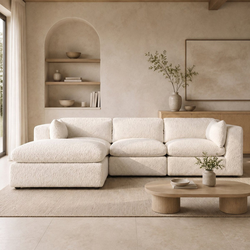 Selene 3-Seater Corner & Love Seat Set styled in a contemporary CK Living interior