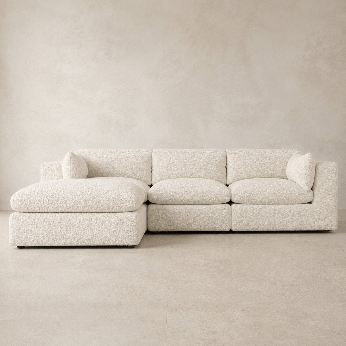 Selene 3-Seater Corner & Love Seat Set in Meringue — CK Living