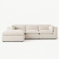 Selene 3-Seater Corner & Love Seat Set — Bouclé Meringue — clean studio