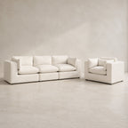 Selene 3-Seater Sofa & Love Seat Set in Meringue — CK Living