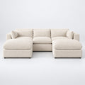Selene U-Shape Sofa - Bouclé Meringue - clean studio
