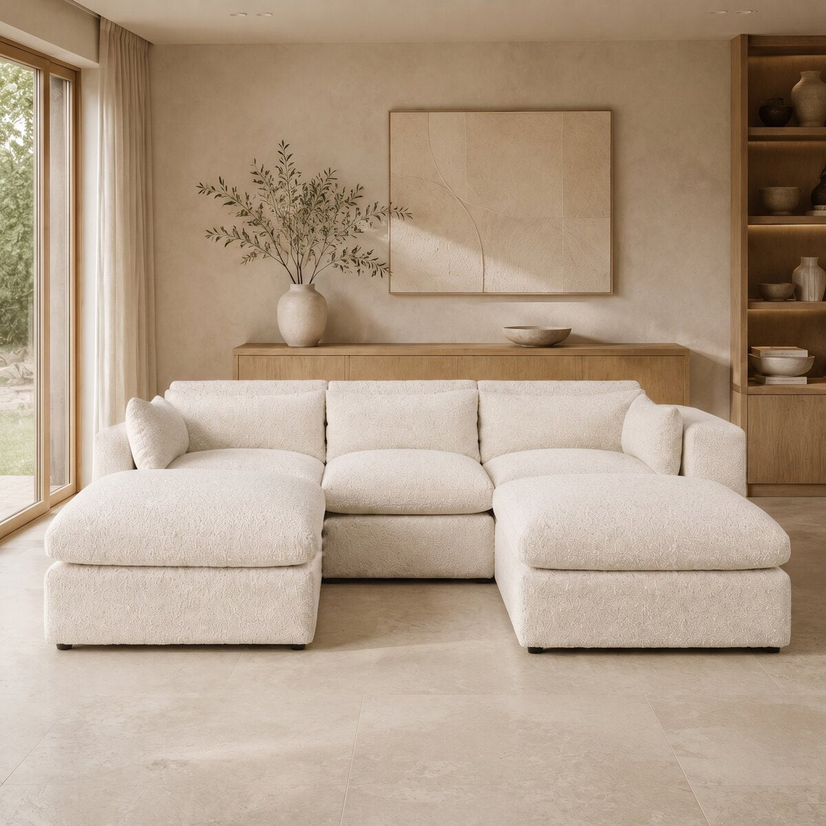 Selene U-Shape Sofa styled in a contemporary CK Living interior