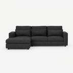 Sorel Chaise Corner Sofa — Thunder Sky LHF — cold light grey clean studio