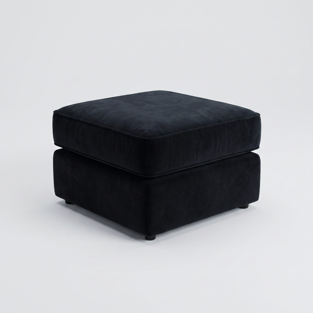 Stirling Footstool — cold light grey studio catalogue image