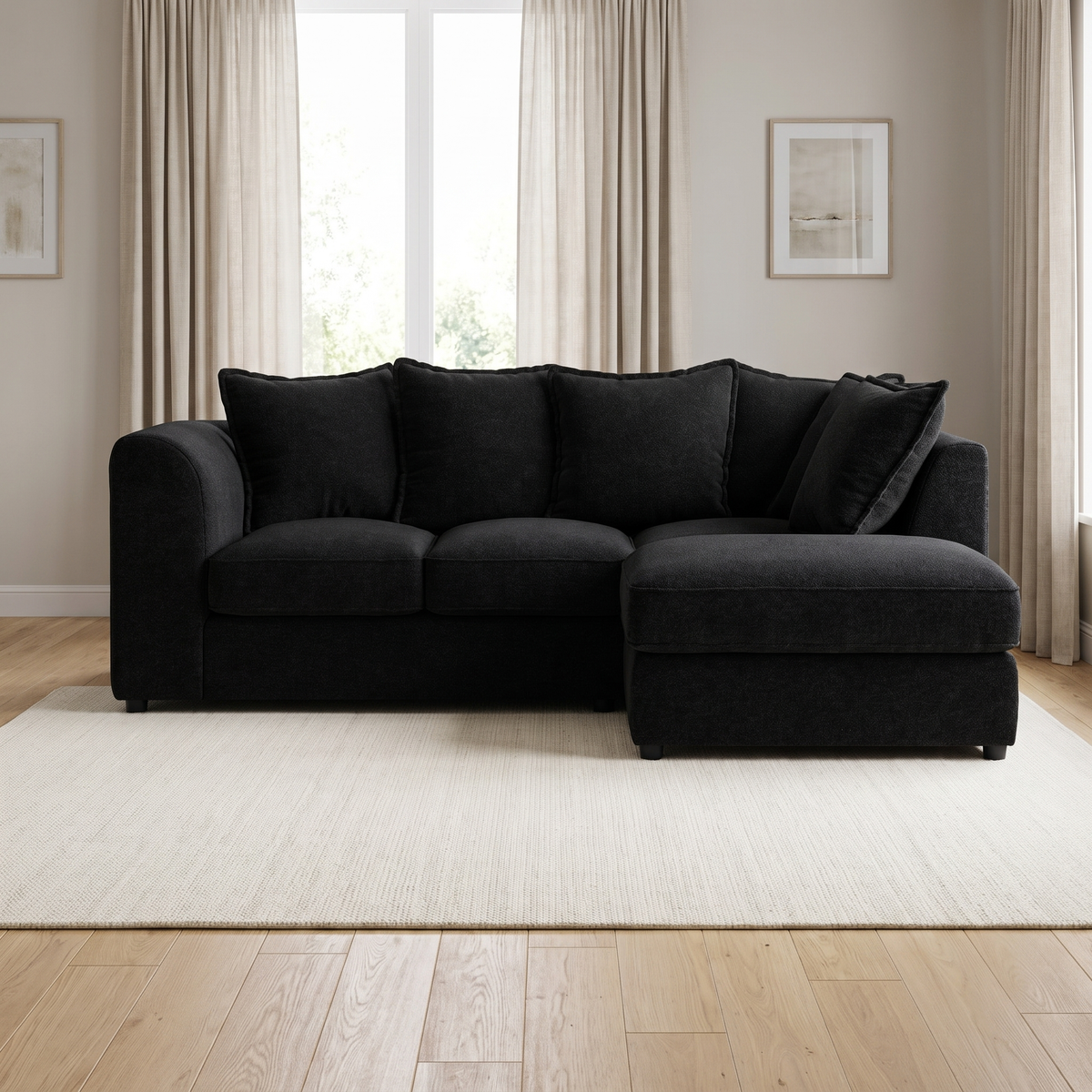 Stirling Sofa Range — lifestyle hero with squared seat cushions