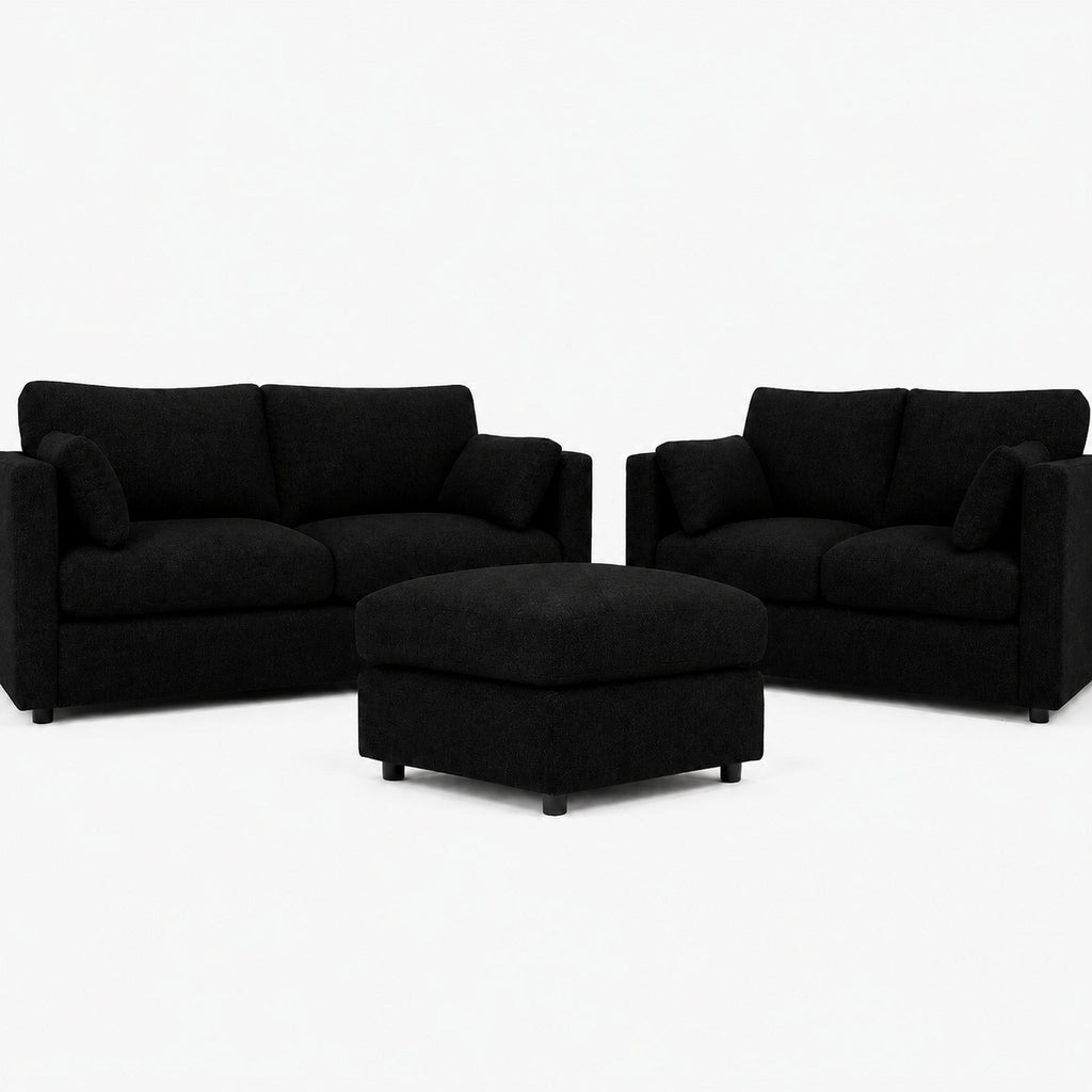 Tokara Sofa Range — Black — clean studio