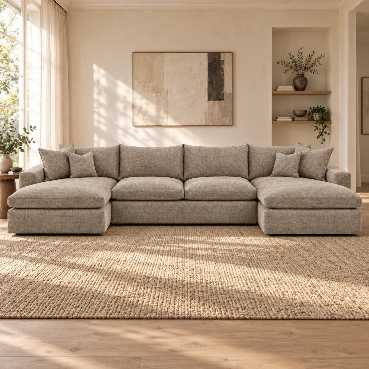 Valenza Grand Double Chaise Sofa — Summer Beach lifestyle hero