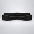 Verdi XL Double Corner Sofa - Black Top