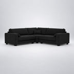 Verdi XL Double Corner Sofa - Black Top