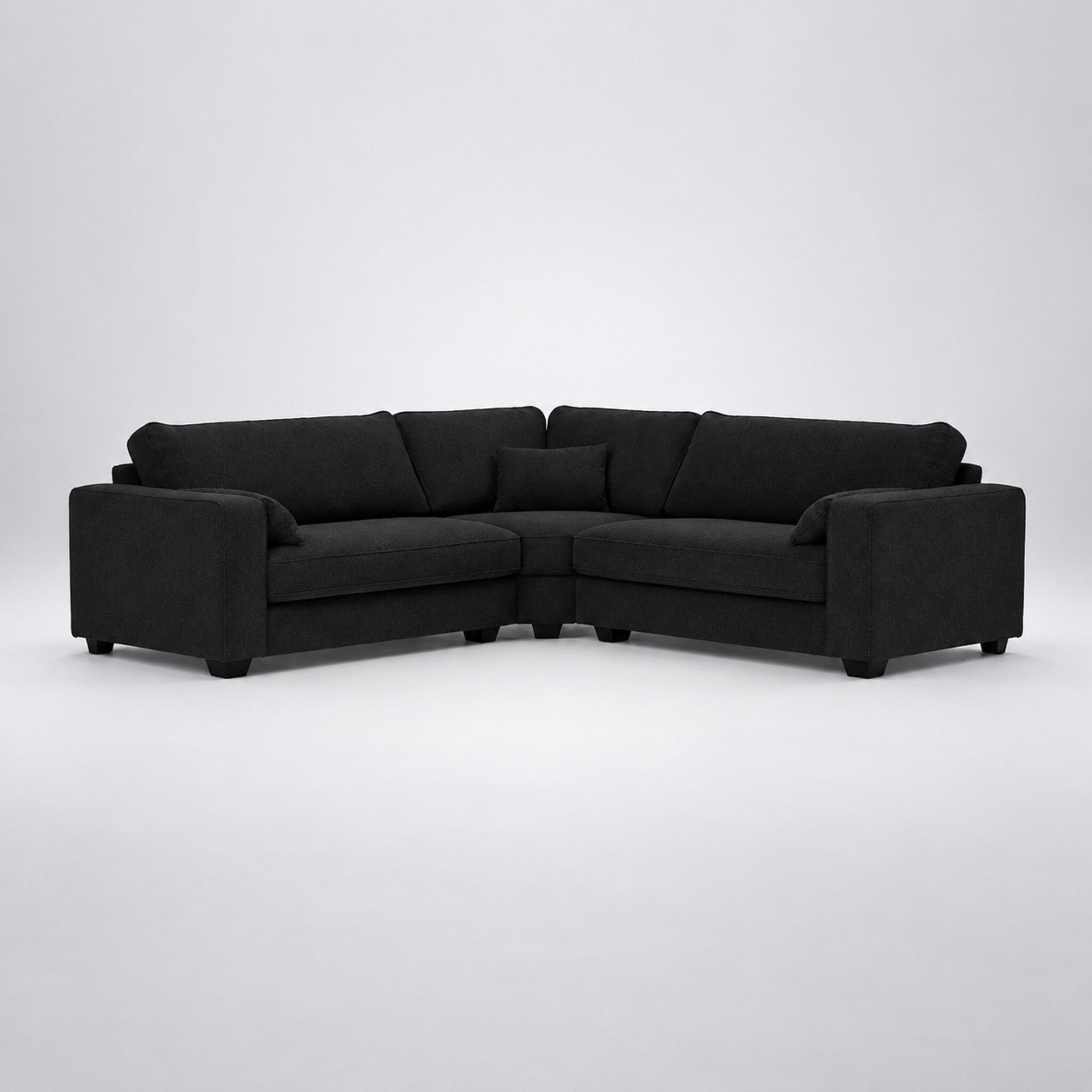 Verdi XL Double Corner Sofa - Black Top