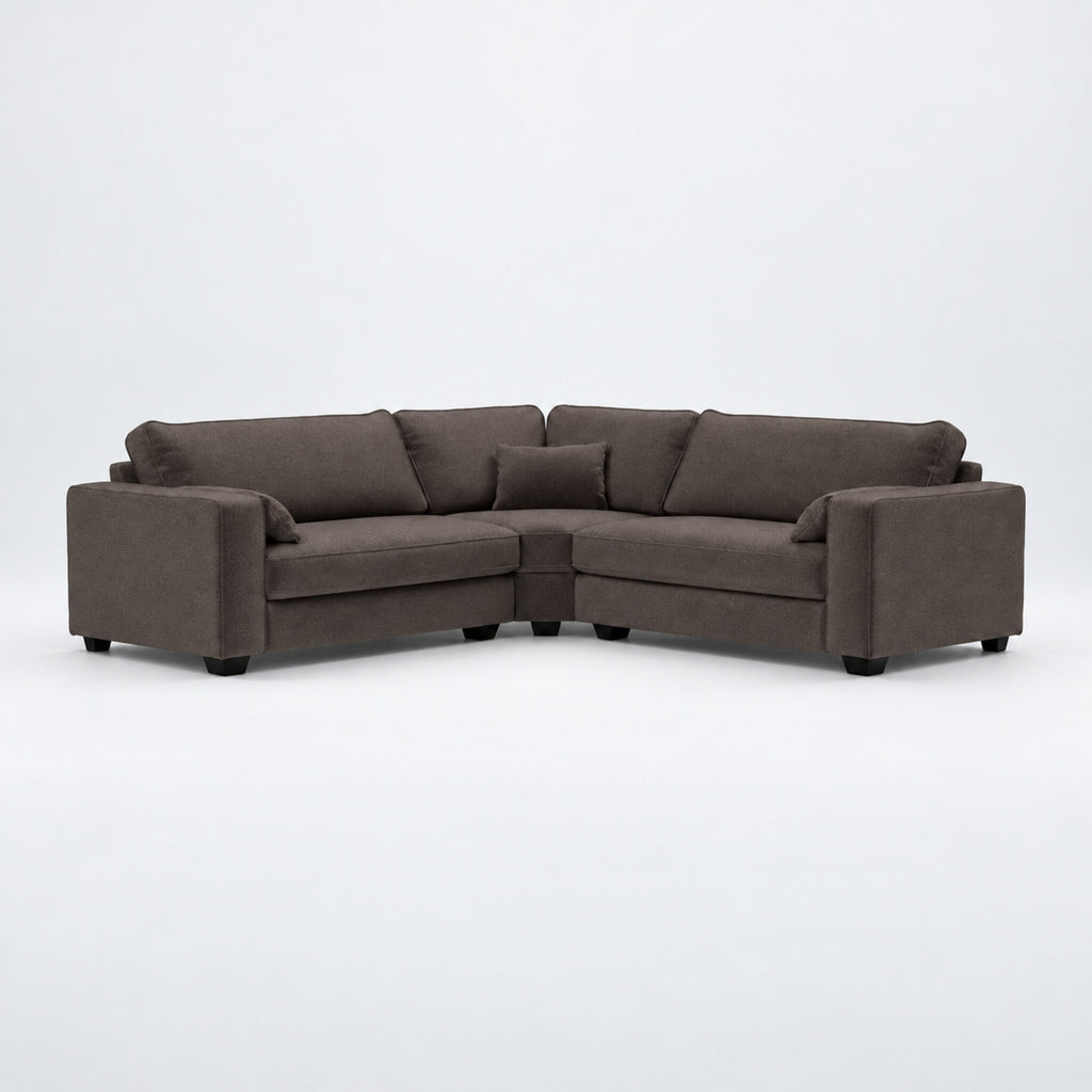 Verdi XL Double Corner Sofa - Double Espresso - clean studio