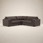 Luxury dark gray sectional sofa with chaise, perfect for modern living rooms