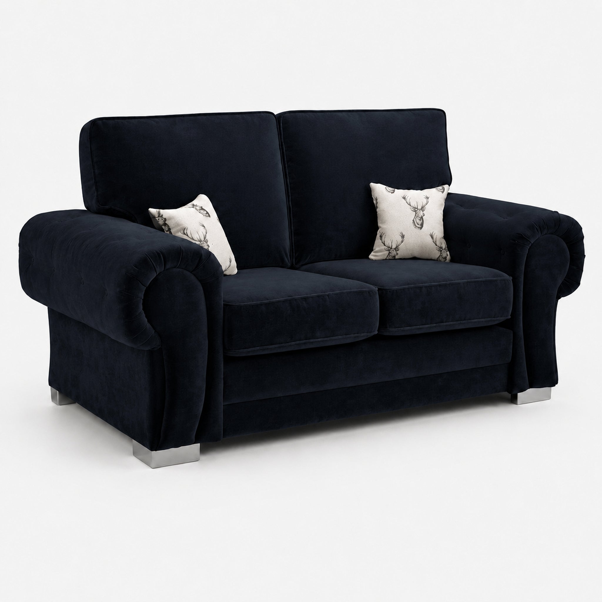 Verno Fullback 2 Seater Sofa — Midnight Noir — clean studio