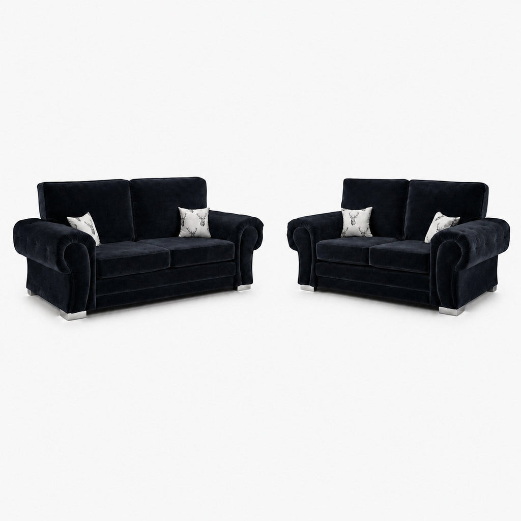 Verno Fullback 3+2 Sofa Set — Midnight Noir — clean studio