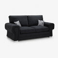 Verno Fullback 3 Seater Sofabed — Midnight Noir — clean studio