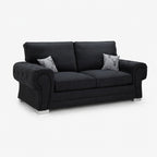 Verno Fullback 3 Seater Sofabed — Midnight Noir — clean studio