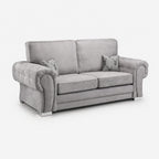 Verno Fullback 3 Seater Sofabed — Smoked Steel — clean studio