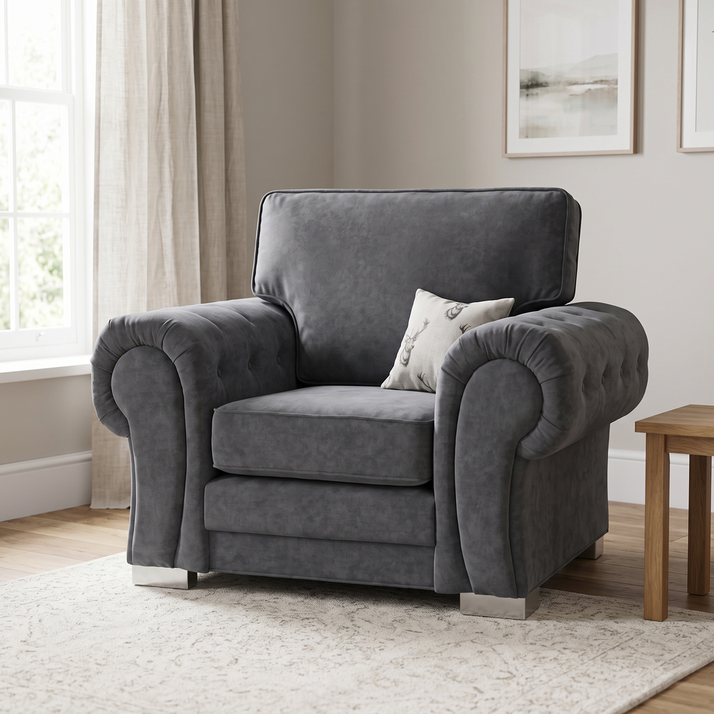 Verno Fullback Armchair — lifestyle room hero