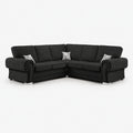 Verno Fullback Corner Sofa — Midnight Noir — clean studio