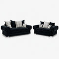 Verno Scatterback 3+2 Sofa Set — Midnight Noir — clean studio