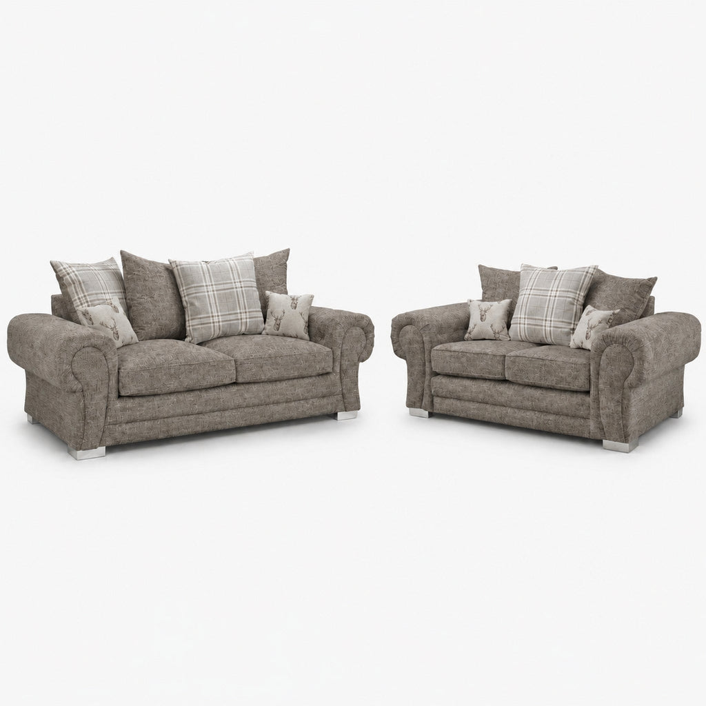 Verno Scatterback 3+2 Sofa Set — Truffle Mink — clean studio