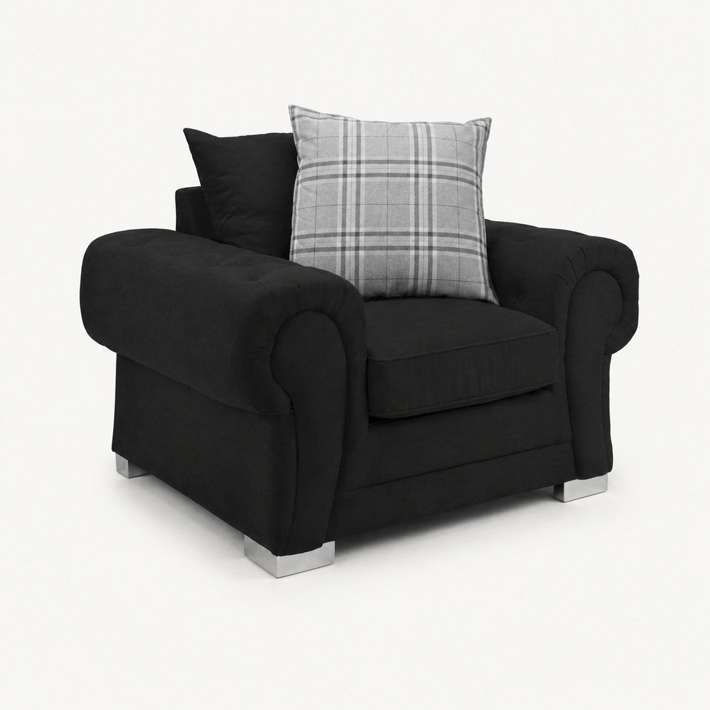 Verno Scatterback Armchair — Midnight Noir — clean studio