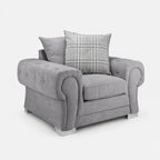 Verno Scatterback Armchair — Smoked Steel — clean studio