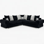 Verno Scatterback Corner Sofa — Midnight Noir — clean studio